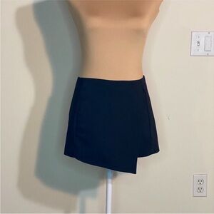 Express Black Skort with Asymmetrical Hem